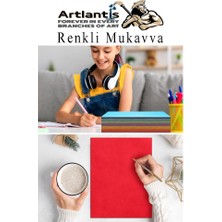 Artlantis Renkli Mukavva 5 Renk 35X50 cm 1 Paket Sert Renkli Karton 1.0 mm Okul Okul Öncesi Anasınıfı Hobi Etkinlik