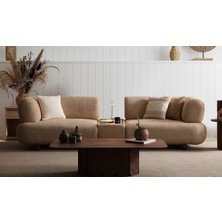 Cadde Yıldız Brown Kanepe - Iç Sehpalı - Premium