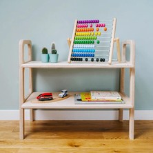 Woodesk Favola, Montessori Ahşap Çocuk Kitaplığı, 75 x 65, Natural Renk, CPT4770-75