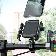 Motosiklet Bisiklet Telefon Tutucu Gidon ve Ayna Bağlantılı Motor Tutacağı Scooter Bts3