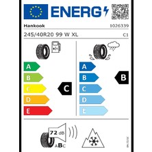 Hankook 245/40 R20 99W Xl W330 I Cept Evo3 M+S 3pm Oto Kış Lastiği (Üretim Yılı:2024)