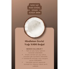 Intense Natural Hindistan Cevizi Yağı Soğuk Sıkım 100 ml %100 Saf ve Doğal Coconut Oil