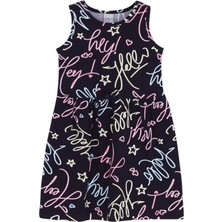 Hey Dude Kız Çocuk Desenli Kolsuz Elbise