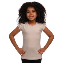 Taş Basic Kız Çocuk Sıfır Yaka Karpuz Kol Tişört