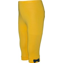 Hardal Basic Kız Çocuk Fiyonklu Diz Altı Tayt Kapri