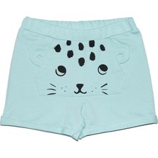 Mint Kanguru Cepli Kız Çocuk Şort