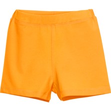 Kadmium Sarı Basic Kız Çocuk Dans Şort