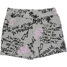 Graffiti World Kız Çocuk Desenli Cepli Şort