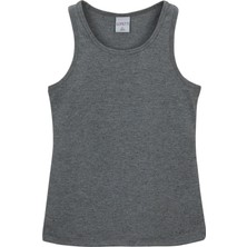 Siyah Nopeli Gri Basic Kız Çocuk Yüzücü Atlet