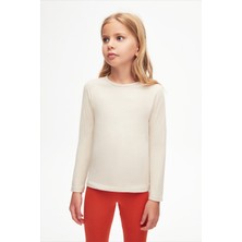 Taş Basic Mevsimlik Likralı Uzun Kollu Kız Çocuk Tişört