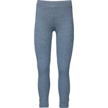 Antrasit Yanı Deri Panelli Pike Kumaş Kız Çocuk Tayt