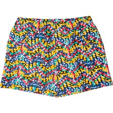 Abstract Speckled Kız Çocuk Cepli Desenli Şort