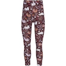 Lazy Cat Kız Çocuk Desenli Yazlık Tayt