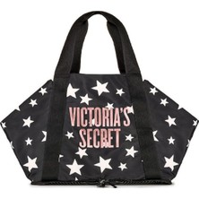 Victoria's Secret Vs Siyah Katlanabilir Fermuarlı Spor ve Seyahat Çantası