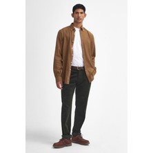 Barbour Stretch Cord Dar Kesim Pantolon GN91 Forest