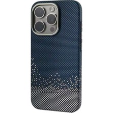 Teleplus iPhone 16 Pro Max Kılıf Magsafe Özellikli Aramid Karbon Fiber Sunset Kapak