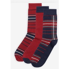 Barbour Tartan Çorap Hediye Kutusu RE75 Cranberry