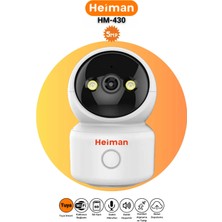 Heiman HM-430 Wifili Bakıcı Bebek Kamerası : 5mp Çözünürlük, Çift Yönlü Ses, 256 GB Sdkart Desteği