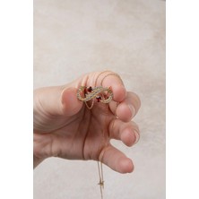 Jewelmim Gümüş Sonsuzluk Kolye 18 Ayar Sarı Altın Kaplama Sonsuzluk İşareti Kolye 925 Ayar Gümüş Kadın Kolye | Bayan Zirkon Taşlı Sonsuzluk Kolyesi Gold Kadın Gümüş Kolye