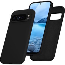 Microcase Google Pixel 9 Pro Xl ile Uyumlu Campro Serisi Kamera Korumalı Silikon Kılıf - AL3427 Siyah