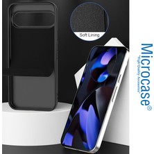 Microcase Google Pixel 9 / 9 Pro ile Uyumlu Campro Serisi Kamera Korumalı Silikon Kılıf - AL3427 Siyah