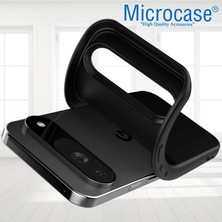 Microcase Google Pixel 9 / 9 Pro ile Uyumlu Campro Serisi Kamera Korumalı Silikon Kılıf - AL3427 Siyah