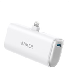 Anker 621 Nano Power Bank (12W, Dahili Lightning Konnektörü) Beyaz - A1645