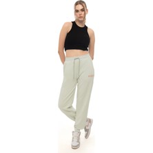 Kadın Kalp Nakışlı Eşofman Altı Mint