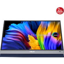 Asus Zenscreen MQ16AH 15.6 OLED  1920X1080 1ms 360CD Mini-Hdmı Usb-C 3yıl Parlak Ekran, Eyecare Taşınabilir USB Monıtor