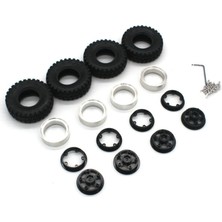 Bearrt Adet 55MM 1.0 Metal Beadlock Tekerlek Lastik Lastik Seti Eksenel SCX24 TRX4M Fms 1/18 1/24 Rc Araba Yükseltme Parçaları, 4 (Yurt Dışından)