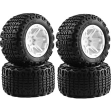 Bearrt 4 Adet 105MM 1.9 Jant Lastik Seti 1/10 Rc Paletli Araba Trx4 D90 Eksenel SCX10 Iı Iıı,a,beyaz (Yurt Dışından)