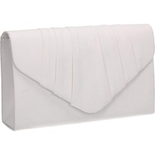 Jermyn Kadın Iggy Süet Kadife Zarf Parti Balo El Çantası Clutch MAVI,5X13X22 cm (G x Y x U) (Yurt Dışından)