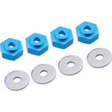 Bearrt 4 Adet 1:10 Ila 1:8 Düz Koşu/-Ülke/kamyon Lastiği 12 mm Ila 17 mm Metal Hex Dönüşüm Çoğaltıcı Açık Mavi (Yurt Dışından)