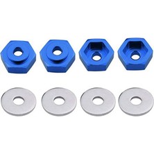 Bearrt 4 Adet 1:10 Ila 1:8 Düz Koşu/-Ülke/kamyon Lastiği 12 mm Ila 17 mm Metal Hex Dönüşüm Çoğaltıcı Açık Mavi (Yurt Dışından)