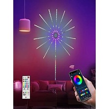 Gaman Bluetoothlu Animasyonlu Rgb LED Yıldız Kayar LED Işık 5V USB Girişli Sese Duyarlı Rengarenk