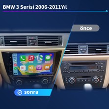Victor Bmw E90 Android Sürüm 13 Kablosuz Carplay Navigasyon Multimedya 9 Inç Ekran 2G Ram +32GB Hafıza Çerçeve ve Arka Görüş Kamerası ile