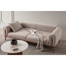 Edsy Home Edsy Home Riva 3'lü Koltuk Sütlü Kahve