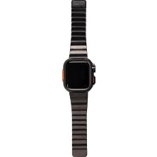 Apple Watch Series 7/8/9 45MM Uyumlu Kasa Gövde Koruyucu ve Metal Kordon 2 In 1 Set