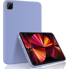 Digital Computer Home iPad Pro 11(2022)/(2021)/(2020)/(2018)-  Cilt Dokunuşlu Sıvı Silikon Yumuşak Mikrofiber Astar Damla Koruyucu Kılıf (Yurt Dışından)