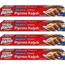 Piknik Pişirme Kağıdı Kesilmiş 42X37 cm 16 Lı x 4 Adet