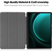 Digital Computer Home Samsung Galaxy Tab S10+KILIF Pu Deri+Tpu Üç Katlı Standlı Tablet Kılıfı Kalem Tutucu-Imsı  (Yurt Dışından)