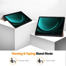 Digital Computer Home Samsung Galaxy Tab S10+KILIF Pu Deri+Tpu Üç Katlı Standlı Tablet Kılıfı Kalem Tutucu- Altın (Yurt Dışından)