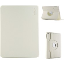 Digital Computer Home iPad AIR(2013)/IPAD 9.7-INÇ(2018)/IPAD 9.7-INÇ(2017)/IPAD Air 2 Hat Prınce Stand Kılıfı Tpu+Pu Otomatik Uyandırma/uyku 360 Derece Dönebn Tablet Kılıfı-Bej (Yurt Dışından)