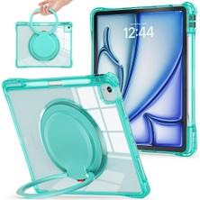 Digital Computer Home iPad Air 13(2024)/IPAD Pro 12.9(2022)/(2021)/(2020)/(2018)CASE Döner Kickstand Pc+Tpu+Akrilik Tablet Kılıfı-Açık  (Yurt Dışından)