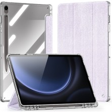 Digital Computer Home Samsung Galaxy Tab S9 Fe/s9 Kılıf Otomatik Uyandırma/uyku Tpu+Pc+Deri Cleaablet Kapak- (Yurt Dışından)