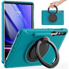 Digital Computer Home Samsung Galaxy Tab S10+X826/S9 FE+/S7+T970/TAB S7 Fe T730/TAB S8+X800/TAB S9+X810 Kılıf Pc+Tpu Döner Kickstand Tablet Kapaklı Kalem Tutucu- (Yurt Dışından)