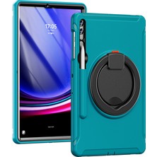 Digital Computer Home Samsung Galaxy Tab S10+X826/S9 FE+/S7+T970/TAB S7 Fe T730/TAB S8+X800/TAB S9+X810 Kılıf Pc+Tpu Döner Kickstand Tablet Kapaklı Kalem Tutucu- (Yurt Dışından)