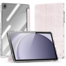 Digital Computer Home Samsung Galaxy Tab A9+ Kılıfı Otomatik Uyandırma/uyku Tpu+ Pc+ Deri Şeffaf Tablet Kılıfı- (Yurt Dışından)