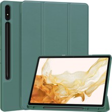 Digital Computer Home Samsung Galaxy Tab S10+STANDLI Kılıf Şok Emici Deri Tablet Kılıfı Kalem Yuvalı-Imsı  (Yurt Dışından)