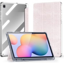 Digital Computer Home Samsung Galaxy Tab S6 LITE(2024)/(2022)/(2020)KILIF Otomatik Uyandırma/uyku Tpu+Pc+Deri Şeffaf Tablet Kılıfı- (Yurt Dışından)